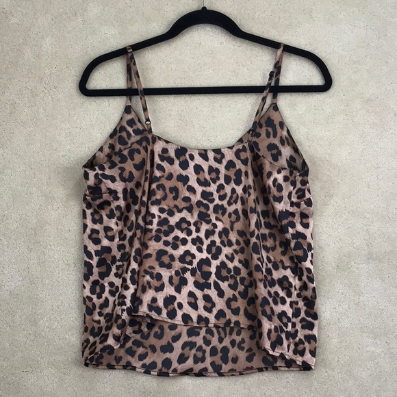 ASOS Women Spotted Animal Leopard Print Copped Cami Size 6 - Picture 6 of 6